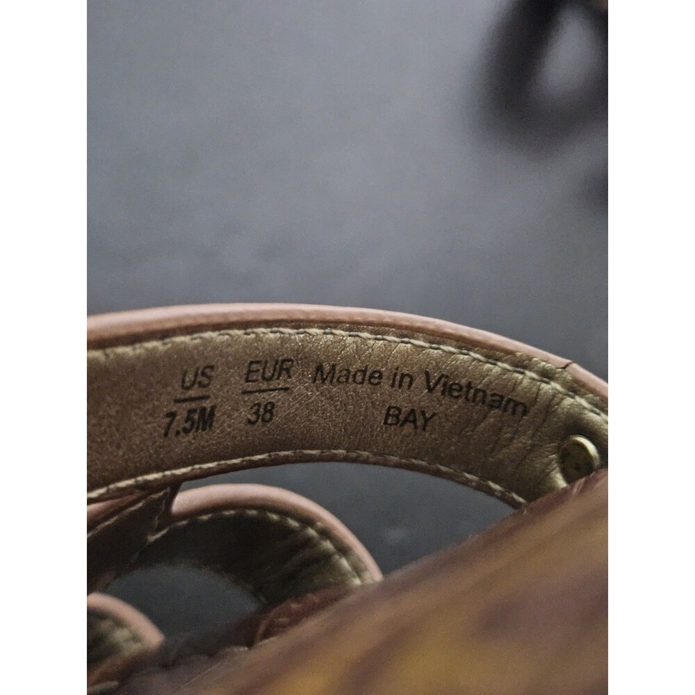 Sz 7.5 - Sam Edelman Bay Slide Sandle Brown - Picture 3 of 5